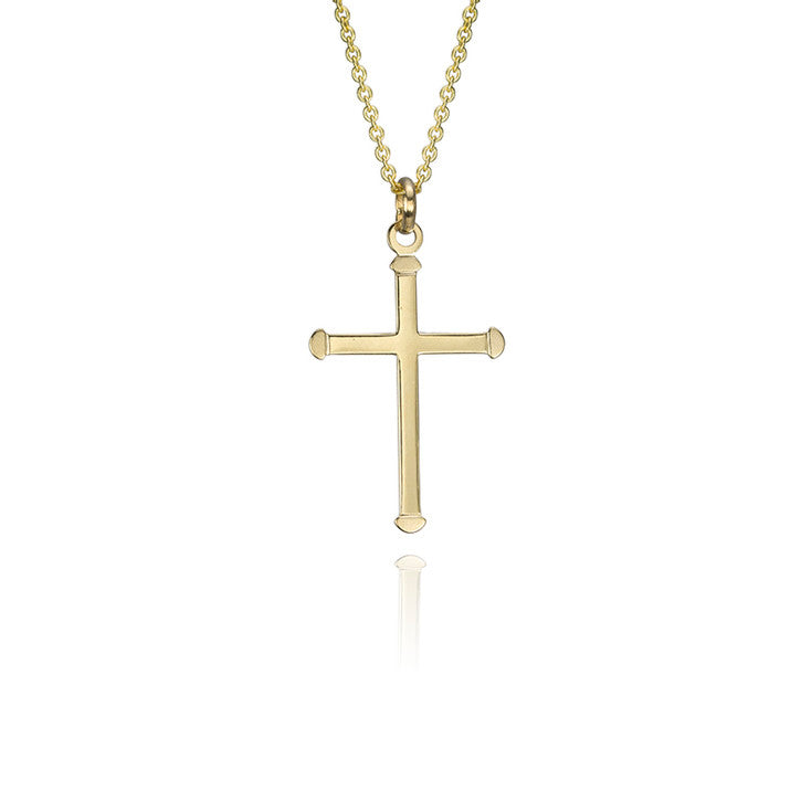 18k Yellow Gold Cross Pendant