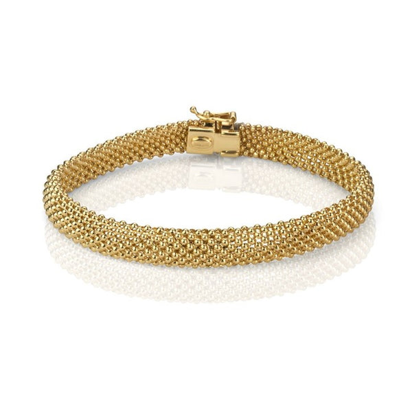 14k gold on sale mesh bracelet