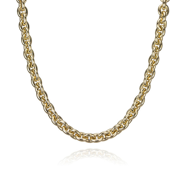 14k Yellow Gold Rolo Link Chain
