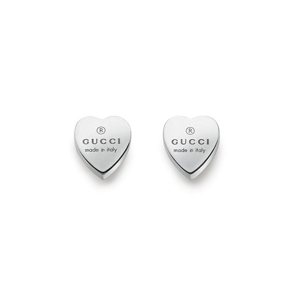 Gucci heart earrings on sale silver