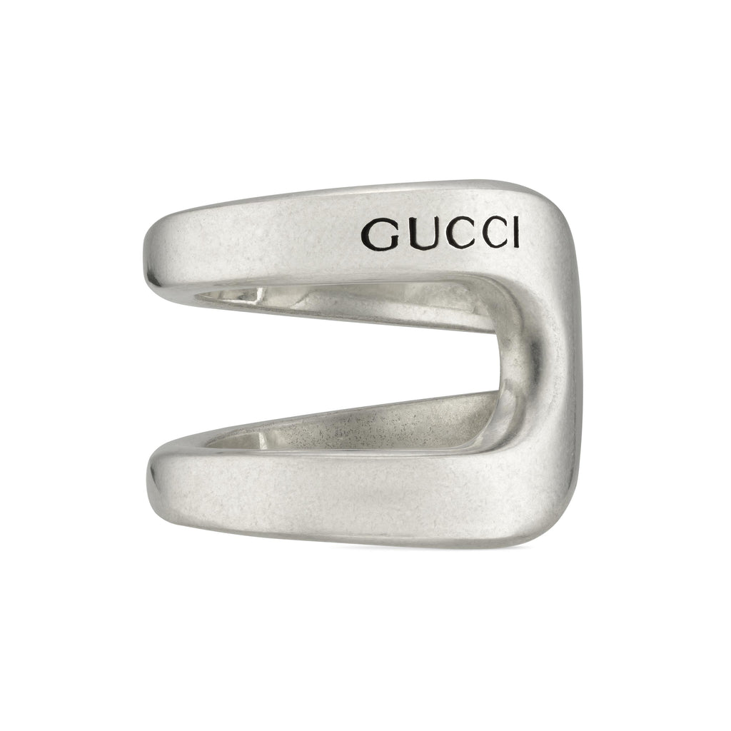 Gucci britt silver double g 2024 ring