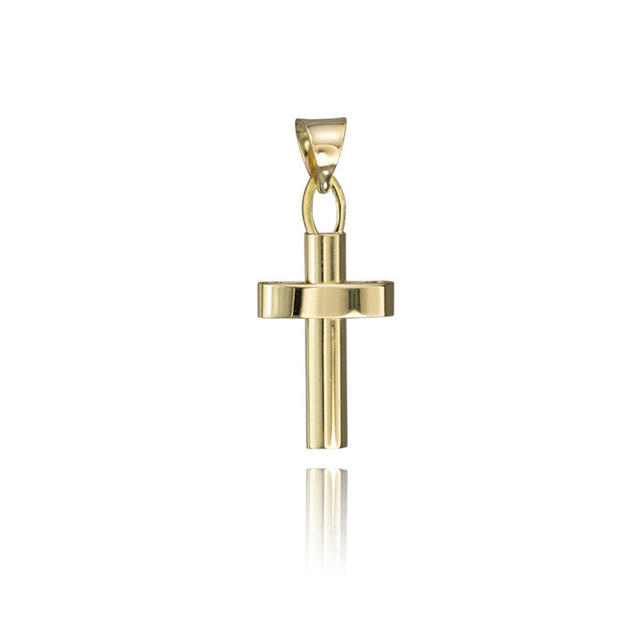 18k Yellow Gold Cross Pendant