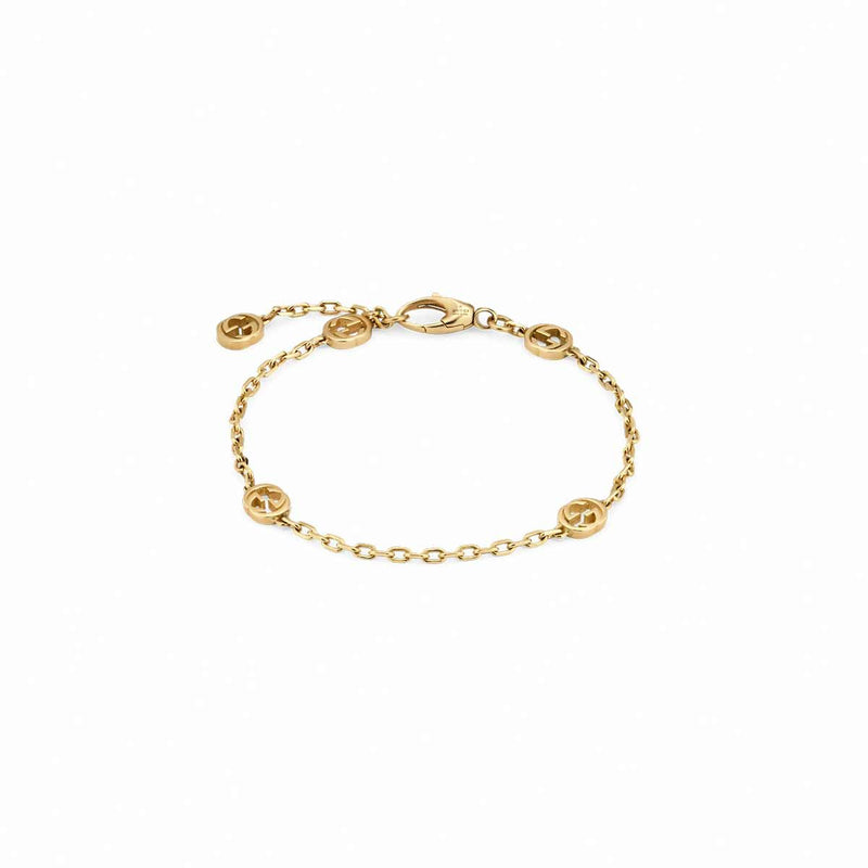 Gucci Yellow Gold Interlocking G Chain Bracelet