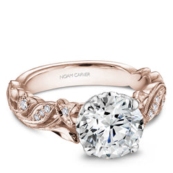 Noam Carver 14K Rose Gold Diamond Engagement Ring (B356-01A)