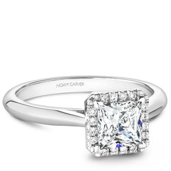 Noam Carver 14K White Gold Diamond Engagement RIng (B260-02A)