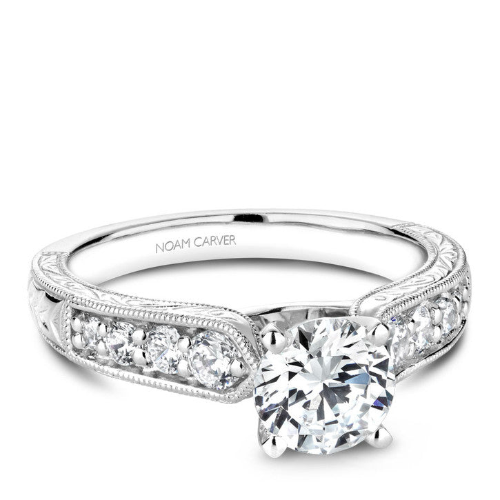 Noam Carver 14K White Gold Diamond Engagement Ring