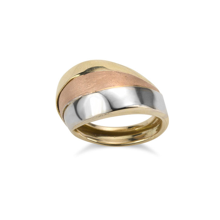 14K Tri Coloured Gold Ring