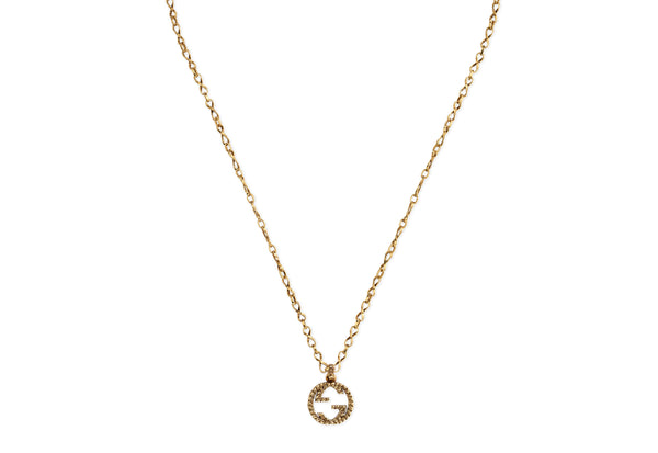 Gucci Yellow Gold Interlocking G Necklace