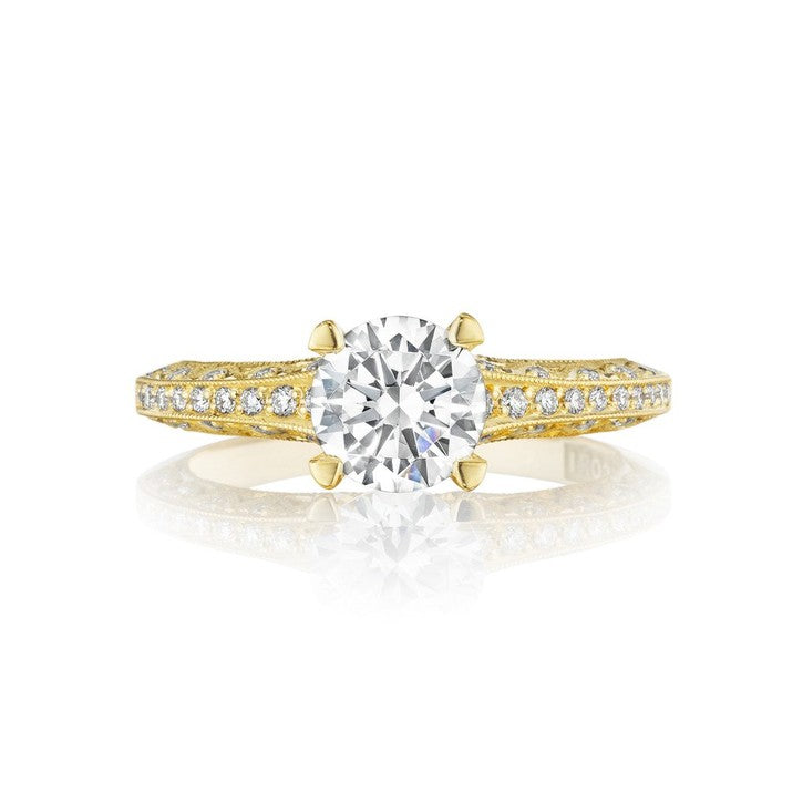Tacori Classic Crescent 18K Yellow Gold Engagement Ring
