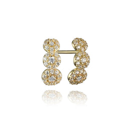 10K Yellow Gold Cubic Zirconia Drop Earrings