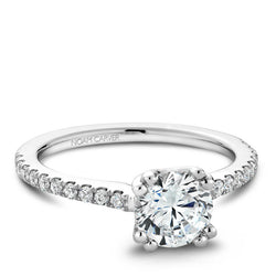 Noam Carver 14K White Gold Diamond Engagement Ring (B001-01A)