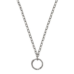 Gucci Silver Ouroboros Snake Pendant Necklace