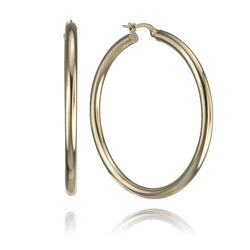 14K Yellow Gold Hoop Earrings