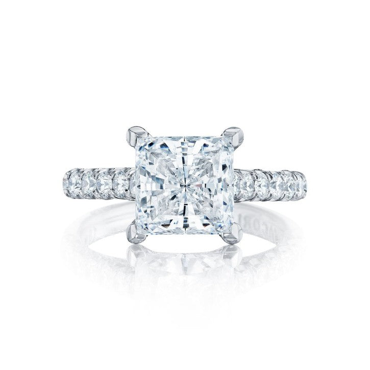 Tacori Petite Crescent 18K White Gold Diamond Engagement Ring