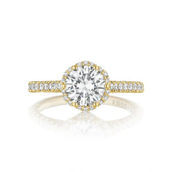 Tacori Petite Crescent 18K Yellow Gold Diamond Engagement Ring