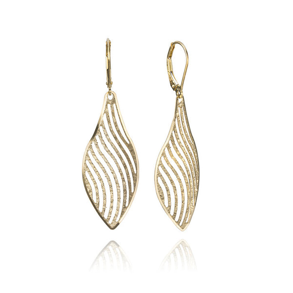 18K Yellow Gold Filigree Earrings