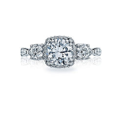 Tacori Dantela 18K White Gold Diamond Engagement Ring