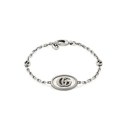 Gucci Silver Marmont GG Disc Bracelet