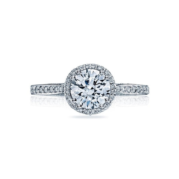 Tacori Dantela 18K White Gold Diamond Engagement Ring