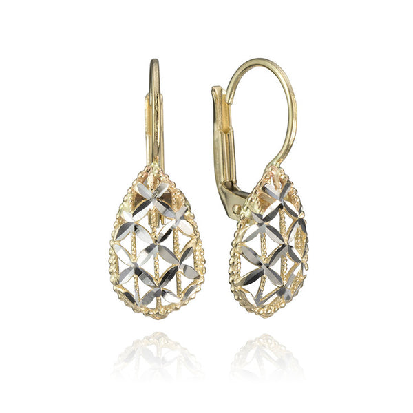 Gold Earrings - Best Fancy Latest Gold Earring Designs/Gold Ear Tops For  Women online on Flipkart