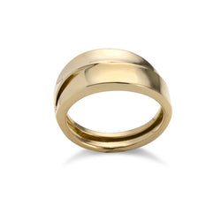 14K Yellow Gold Stacked Ring