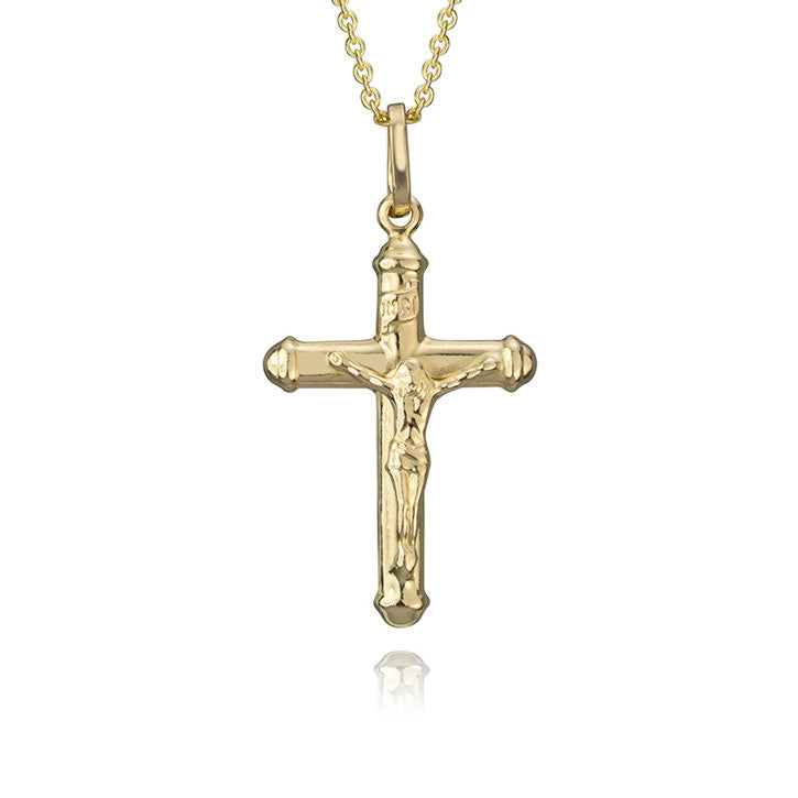 14k Yellow Gold Cross Pendant – - Main Image