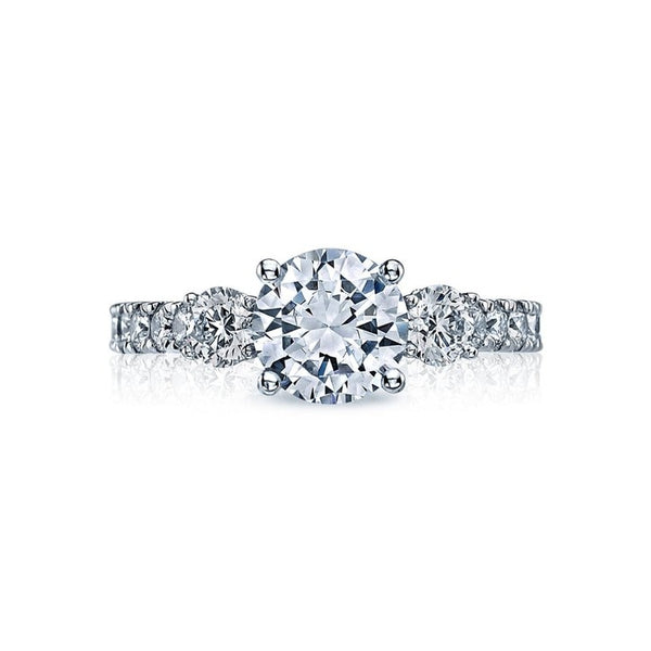 Tacori Clean Crescent 18K White Gold Diamond Engagement Ring