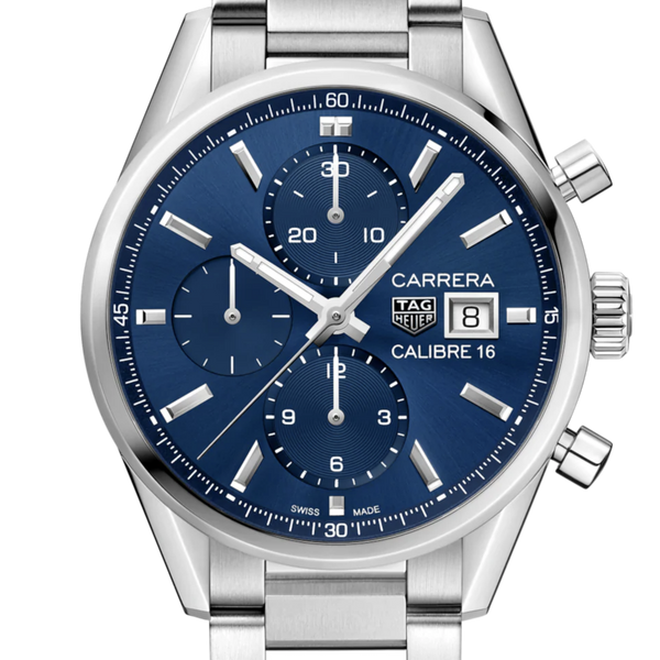 Tag heuer deals chronograph blue