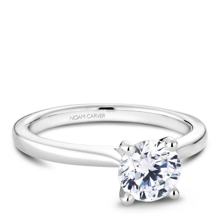 Noam Carver 14K White Gold Engagement Ring (R045-01A)