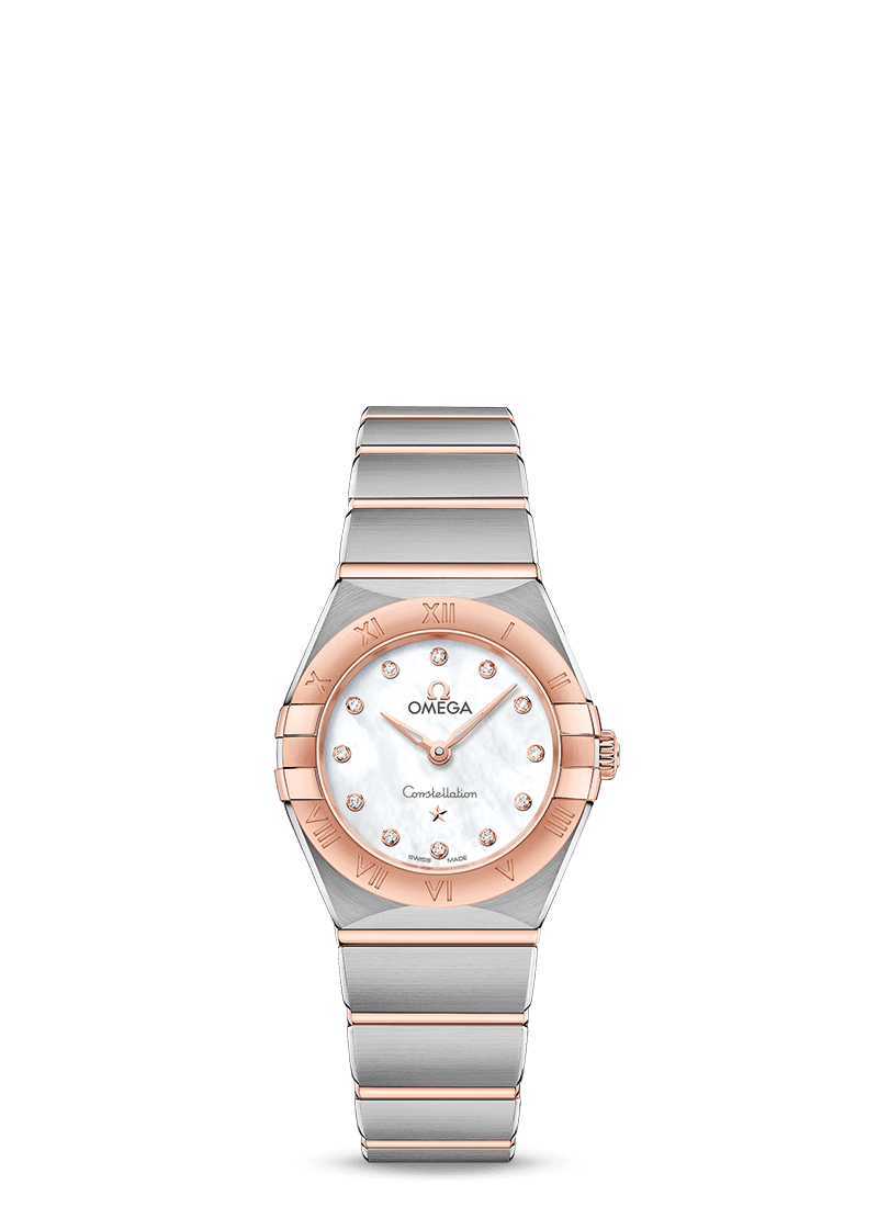 Omega constellation quartz gold sale