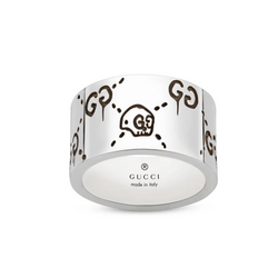 Gucci Silver Large Ghost Ring